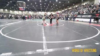 100 lbs Quarterfinal - Izabella Castillo, Merced Bears WC vs Anna Lewis, Greenwave Youth Wrestling Club