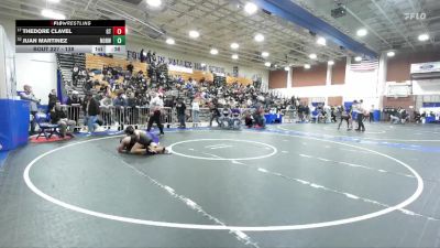 138 lbs Cons. Round 1 - Juan Martinez, Norwalk vs Thedore Clavel, Grand Terrace