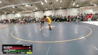 285 lbs Cons. Round 5 - Louis Trujillo, Pueblo East vs Eli Cortez, Englewood