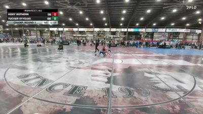120 lbs Champ. Round 1 - Tucker Stygles, Havre Wrestling Club vs Kody Bothern, Unattached