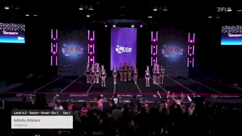 Infinity Allstars - Vengeance [2023 Level 4.2 - Senior--Small--Div 1 Day 1] 2023 The All Out Nationals