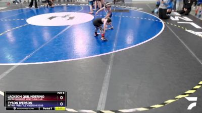 43 lbs Round 2 - Tyson Iverson, Bethel Freestyle Wrestling Club vs Jackson Quilinderino, Arctic Warriors Wrestling Club