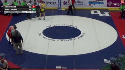 212 lbs Quarterfinal - Logan Maise, Belle Vernon vs Sj McCartney, Kiski Area