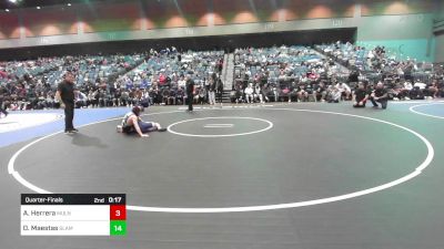 113 lbs Quarterfinal - Antonio Herrera, Mullen vs Destin Maestas, Slam Academy