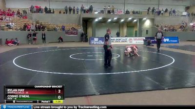 113 lbs Quarterfinals (8 Team) - Cosmo O`Neal, Page vs Rylan May, Knoxville Halls