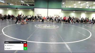 90 lbs Quarterfinal - Mia Williams, VA vs Gavin Rush, SC