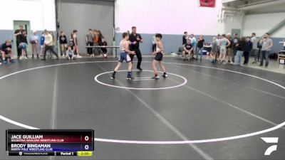 113 lbs Round 1 - Brody Bingaman, North Pole Wrestling Club vs Jace Guilliam, Soldotna Whalers Wrestling Club