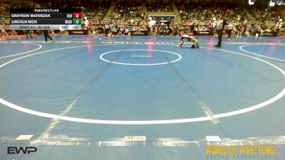 52 lbs Round Of 32 - Grayson Matuszak, GGB Ohio vs Lincoln Rich, Massa's Maniacs