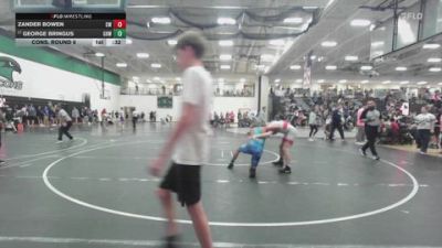 132 lbs Cons. Round 6 - Zander Bowen, Chickasha Wrestling vs George Bringus, Greater Heights Wrestling