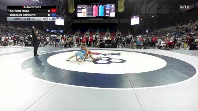 113 lbs Cons. Rd Of 16 - Carson Miles, AZ vs Charles Esposito, NJ