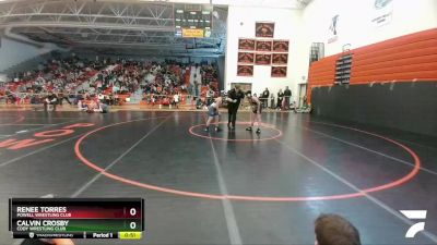 117 lbs Round 1 - Renee Torres, Powell Wrestling Club vs Calvin Crosby, Cody Wrestling Club