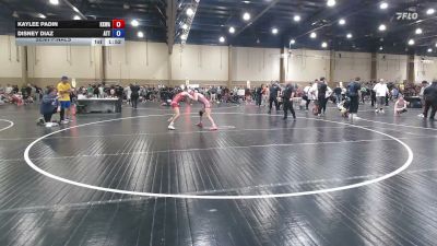 110 lbs Semifinal - Kaylee Padin, KongKrete Wrestling Academy vs Disney Diaz, Attack Wrestling Club