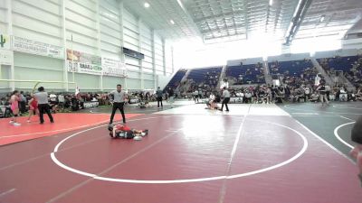 43 lbs Quarterfinal - Osiris Hartzell, Bagdad Copperheads WC vs Ezekiel Pina, Way Out West