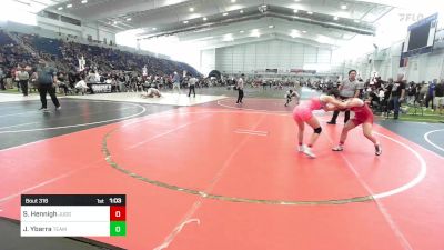 116 lbs Quarterfinal - Sophia Hennigh, Juggernaut WC vs Jayden Ybarra, Team Jackrabbits