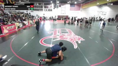 157 lbs Cons. Semi - Anthony Gomez, Bell High School Wrestling vs Bruce Tepox, El Modena