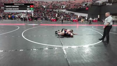 140 lbs Semifinal - Bryce Carlson, Pulaski Wrestling Club vs Hayden Schutz, LAW
