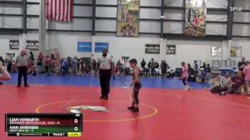 60 lbs Round 3 (4 Team) - Liam Howarth, DARKHORSE WRESTLING CLUB - GOLD vs Ivan Swensen, GREAT NECK WC