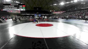 Boys 2A 157 lbs Cons. Round 2 - Alijah Rhoades, Rogers (Spokane) vs Marcellus Arevalo, Woodland