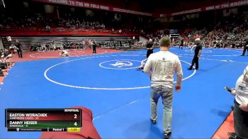 132 lbs D2/d3 - Semi-finals (sat 10:00am.) - Easton Worachek, Luxemburg-Casco vs Danny Heiser, Evansville
