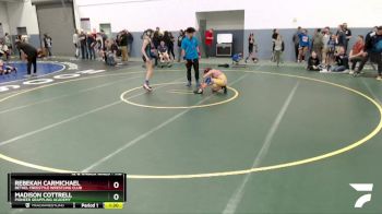 110 lbs Round 1 - Madison Cottrell, Pioneer Grappling Academy vs Rebekah Carmichael, Bethel Freestyle Wrestling Club
