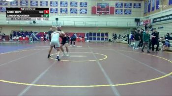 285 lbs 3rd Place Match - Camden Roofener, Linfield University vs Justin Tripp, Southern Oregon