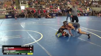 108 lbs Cons. Round 1 - Cory Climer, Pursuit vs Zayne Cassidy, Olentangy Liberty / Pursuit