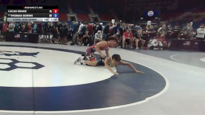 157 lbs Cons. Sub-semis - Lucas Drake, Pennsylvania vs Thomas Gorski, Ohio