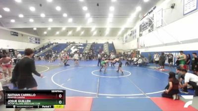 138 lbs Semifinal - Josue Guillen, Victor Villains Wrestling Club vs Nathan Carrillo, Monster Garage