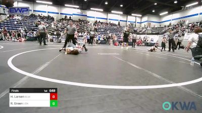 49 lbs Final - Hunter Larsen, Blue Devil Wrestling vs Ryker Green, Lions Wrestling Academy