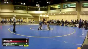 145 lbs Round 6 (10 Team) - Jake Dolan, Ohio Titan Blue vs Jackson Crawford, Rip Tide Wrestling