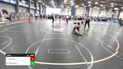 90 lbs Consi Of 16 #2 - Colt Carroll, GA vs Adrian Feliciano, NC