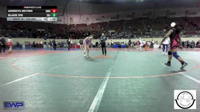 130 lbs Consi Of 8 #2 - Andreiya Meyers, Duncan Lady Demons vs Blaike Ivie, Salina