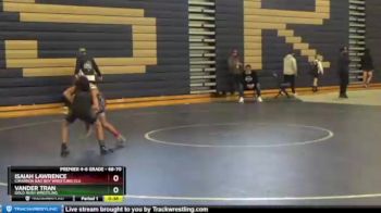 68 lbs Round 2 - Isaiah Lawrence, Cimarron Bad Boy Wrestling Clu vs Vander Tran, Gold Rush Wrestling