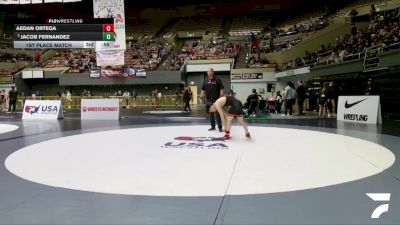 Junior Boys - 126 lbs Champ. Round 1 - Jhey Sarique, El Camino SSF High School Wrestling vs Jack Reber