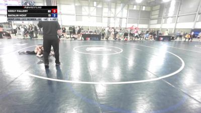 U17 Women - 65 lbs Champ. Round 2 - Keely Fallert, MO vs Natalin Hout, CA