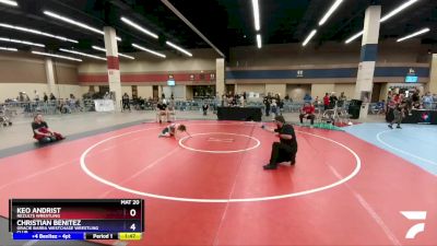 63 lbs Semifinal - Keo Andrist, ReZults Wrestling vs Christian Benitez, Gracie Barra Westchase Wrestling Club