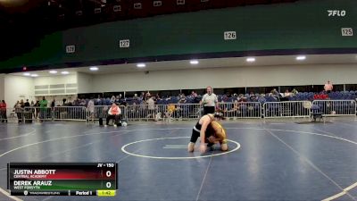 150 lbs Round 2 - Derek Arauz, West Forsyth vs Justin Abbott, Central Academy