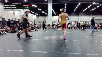 132 lbs Round 1 (6 Team) - Gabriel Serros, Top Rank Hawks Wrestling vs Major Chambers, The Factory