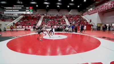 HS 105 lbs Cons. Semi - Katrina Gustafson, TUTTLE vs Daviann Morris, NORMAN