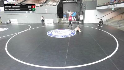 53 lbs Quarters - Carter Meredith, So Cal Hammers Wrestling vs Matthew Gamboa, Wright Wrestling Academy