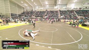 144 lbs 3rd Place Match - Jerome Mendiola, Cheyenne vs Zane Van Hoy, Silverado