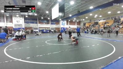 150 lbs Cons. Semi - Jayden Vincent, Huntington Beach vs Caden Zendejas, Alemany