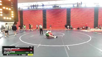 125 lbs Cons. Round 5 - Dylan Levine, Brockport vs Tristan Hinchcliff, Oneonta State