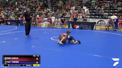 49 lbs Quarterfinal - Ryden Garcia, MT vs Tytan Turner, UT