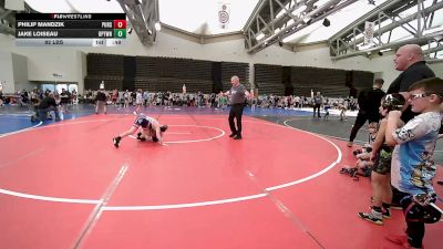 92 lbs Rr Rnd 1 - Philip Mandzik, Pursuit Wrestling Academy vs Jake Loiseau, Upper Township