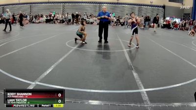 80 lbs Round 3 (8 Team) - Kody Shannon, FCA Hurricanes vs Liam Taylor, VA Team Predator