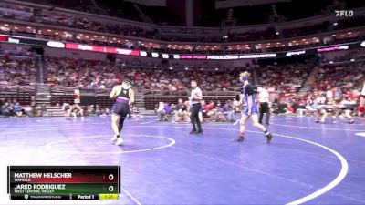 1A-150 lbs Cons. Round 2 - Jared Rodriguez, West Central Valley vs Matthew Helscher, Wapello