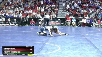 3A-126 lbs Quarterfinal - Koufax Christensen, Waukee Northwest vs Carter Siebel, Pleasant Valley