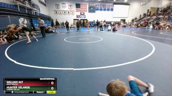 150 lbs Quarterfinal - Hunter Velarde, Lander Valley vs William Alt, Kelly Walsh