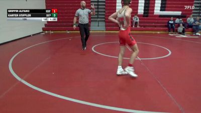 126 lbs Round 3 (4 Team) - Karter Stiffler, Enterprise HS vs Griffin Alfano, Hewitt-Trussville